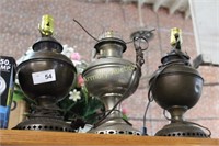 OIL LAMPS - ELECTRIFIED AND FLOOD LAMPS