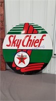 Texaco Sky chief round sign