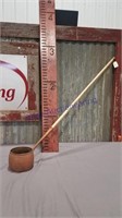 Cast iron ladle w/ long handle