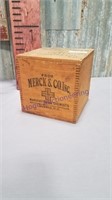 Merck & Co. Inc. wood box