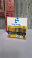 Sheaffer Leads & Erasers display cabinet w/ prod.