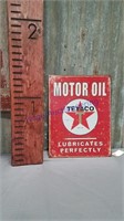 Texaco Motor Oil tin sign
