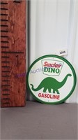 Sinclair Dino gasoline round sign