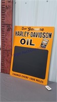 Harley- davidson oil chalk board