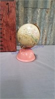 Small globe, approx 5", w/ bank base