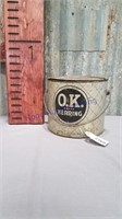 O.K. Herring can, 8 lb. size