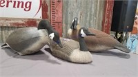 Plastic geese yard ornaments, set of 3