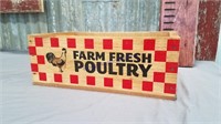 Farm Fresh Poultry wood box
