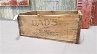 Dad's Root Beer wood box