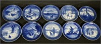 Ten Royal Copenhagen Plates