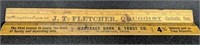 Pair Of Vintage Tennessee Advertising Rulers