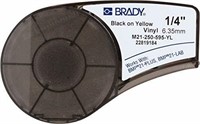 Brady M21-250-595-YL Cartridge, B595 Vinyl