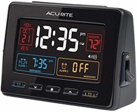 AcuRite 13024 Atomic Dual Alarm Clock with USB
