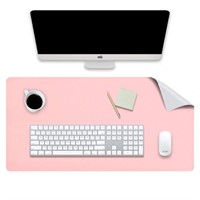 KELIFANG Mouse Pad, 31.5x15.7", Pink/Silver
