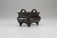 CHINESE MING STYLE BRONZE CENSER