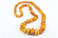EGG YOLK AND BUTTERSCOTCH NATURAL AMBER NECKLACE