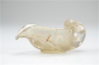 CHINESE ROCK CRYSTAL CARVED VESSEL