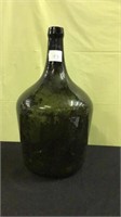 Vintage Dark Green Wine Bottle