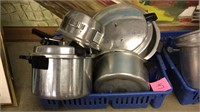 4 Pressure Cookers And Food Mill