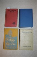 4 Books by Jack London - "The Mutiny of the