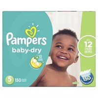 Pampers Baby Dry Econo Pack Plus Size 5 150 Count