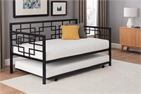 Dhp Twin Metal Daybed With Trundle - White
