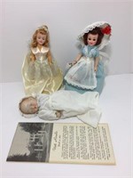 Swedish Porcelain Two Faced Doll & Miss