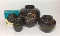 Seven Color Jade Vases & Coasters