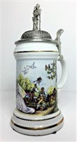 Wedding Scene Lidded Beer Stein