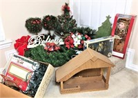 Christmas Greenery, Creche, Wreaths,