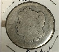 1889 Morgan Silver Dollar, Rotated
