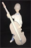 Lladro Figurine Of Boy With Cello