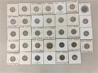 34 canadian nickels 1960's