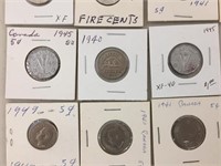 24 canadian nickels-1940's