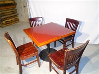 36" 4 Person Table Top with 4 Chairs