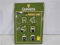 Guinness Beer Tin Sign 14" x 20"
