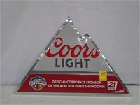 Coors Light Red River Rivalry Tin Sign 23"x15.5"