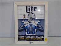 Miller Lite Cowboys Poster Framed 21.5" x 27.5"