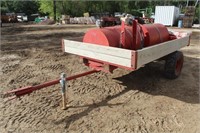 Homemade Fuel Trailer, Approx 9ft x 6ft, Pin Hitch