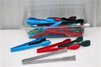Assortment of tongs and measuring spoons