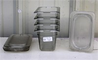 5  4" deep ninth size containers with lids