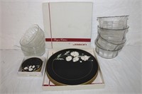 Placemats, coasters, glass bowls