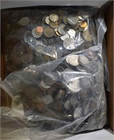 24 POUNDS WELL MIXED FOREIGN COINS