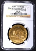 1933 IL HK-474 SO CALLED DOLLAR NGC