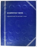 1946-64 CIRC ROOSEVELT DIME SET IN FOLDER