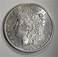 1887-S MORGAN DOLLAR  CH BU