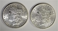 1888 CH BU & 1890-S CH BU MORGAN DOLLARS