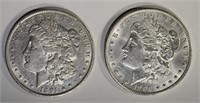 1891-O AU & 1900 BU MORGAN DOLLARS