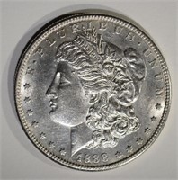 1888-S MORGAN DOLLAR  AU/BU