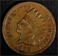 1908-S INDIAN HEAD CENT, VF